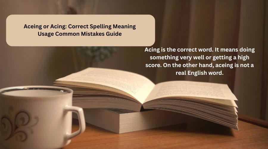 Aceing or Acing Correct Spelling Meaning Usage Common Mistakes Guide