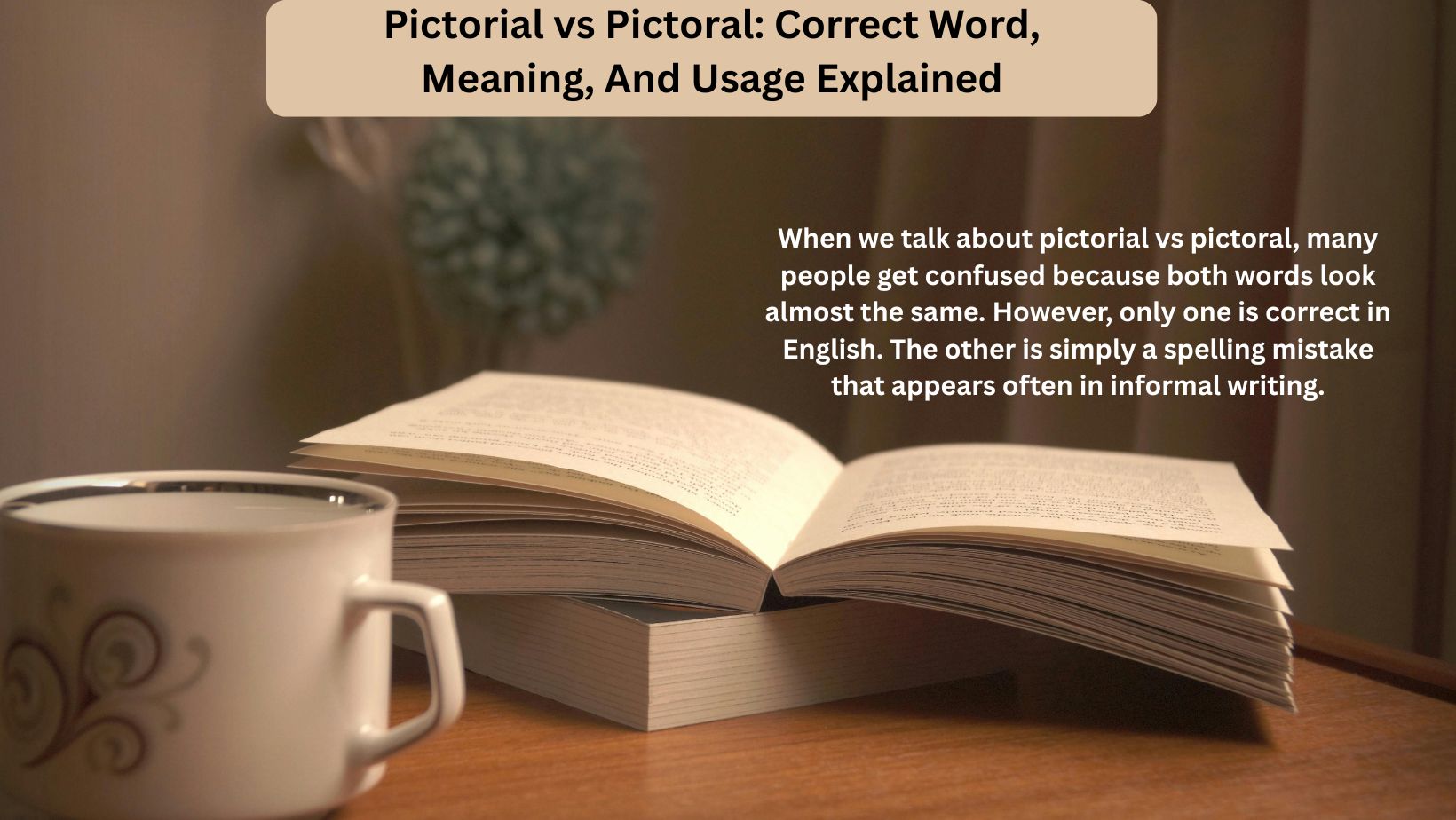 Pictorial vs Pictoral Correct Word, Meaning, And Usage Explained