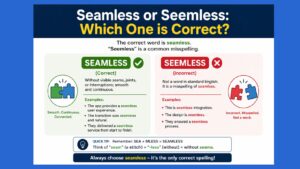 Seamless or seemless: which one is correct?