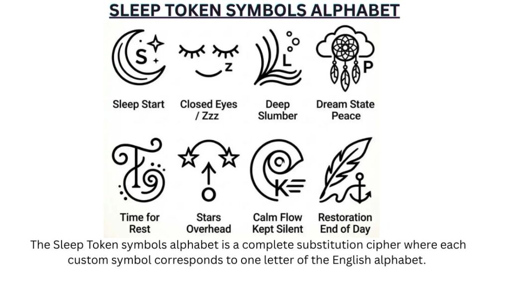 Sleep Token Symbols Alphabet