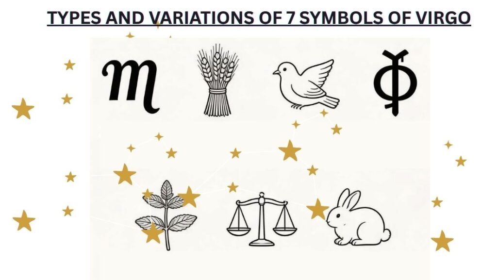 Types and Variations of 7 Symbols of Virgo